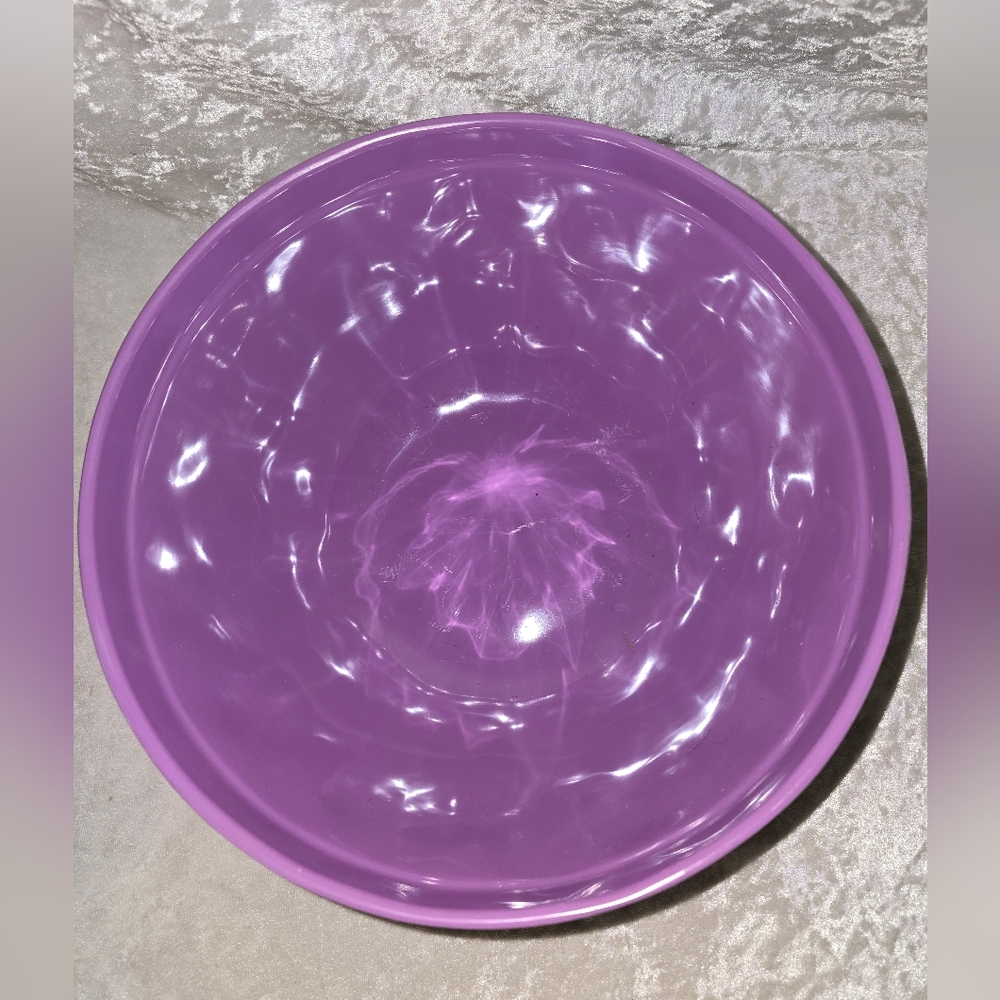 EUC Rae Dunn Melamine POTION Large Bowl White W/Purple Lining - Picture 5 of 6
